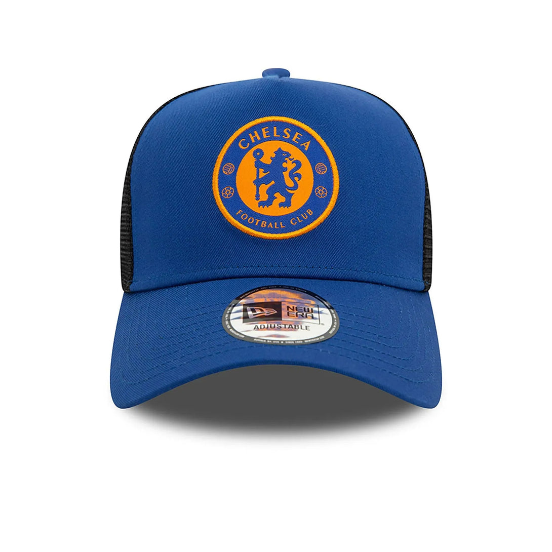 New Era Chelsea FC Lion Crest Seasonal Blue 9FORTY Trucker sapka - Sportmania.hu