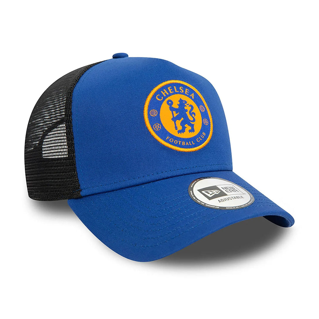 New Era Chelsea FC Lion Crest Seasonal Blue 9FORTY Trucker sapka Baseball sapka - Sportmania.hu