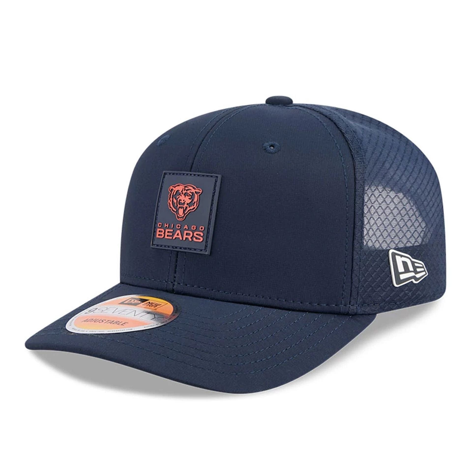 New Era Chicago Bears NFL Sideline 2025 Navy 9SEVENTY Trucker Stretch Snap - baseball sapka
