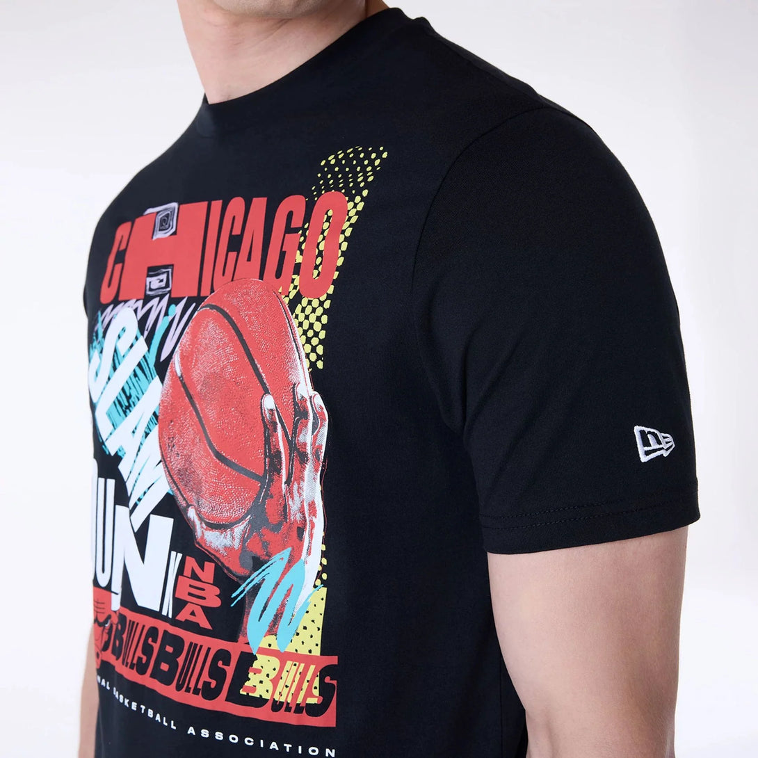 New Era Chicago Bulls Basketball Graphic Black póló - Sportmania.hu