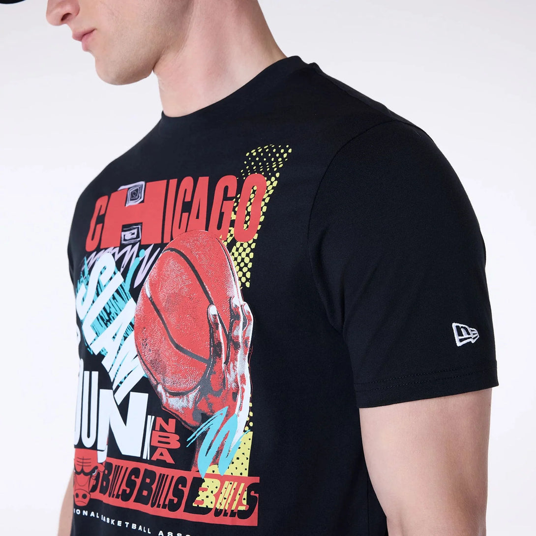 New Era Chicago Bulls Basketball Graphic Black póló - Sportmania.hu