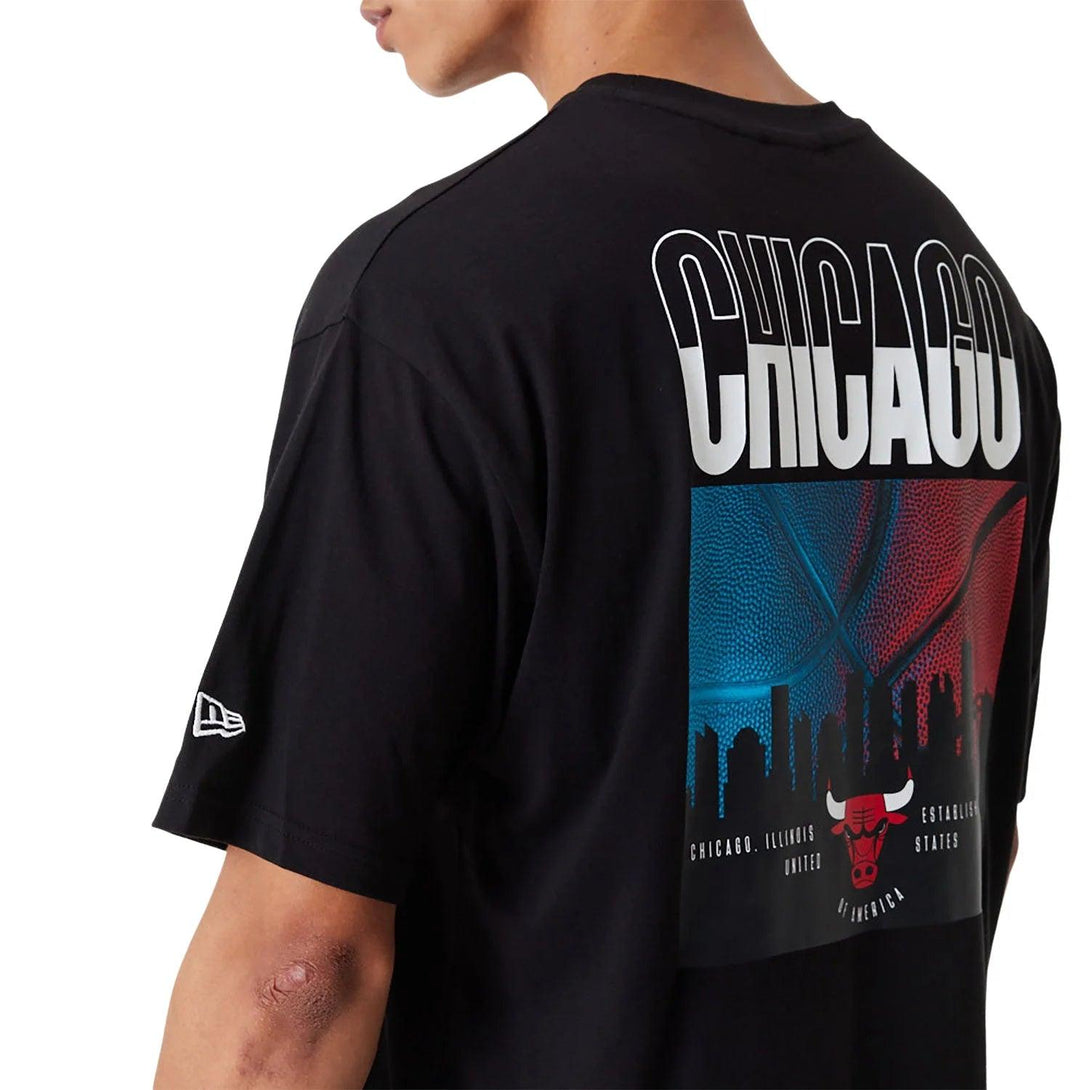 New Era Chicago Bulls City Graphic Black Oversized Póló - Sportmania.hu