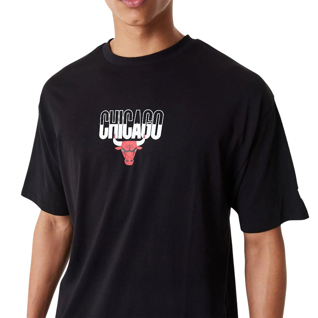 New Era Chicago Bulls City Graphic Black Oversized Póló - Sportmania.hu