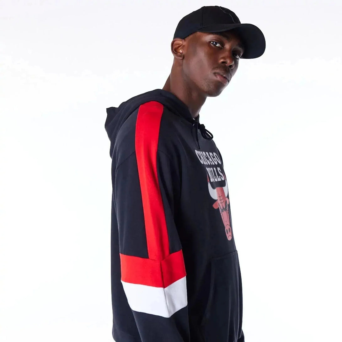 New Era Chicago Bulls Colour Block Black kapucnis pulóver - Sportmania.hu