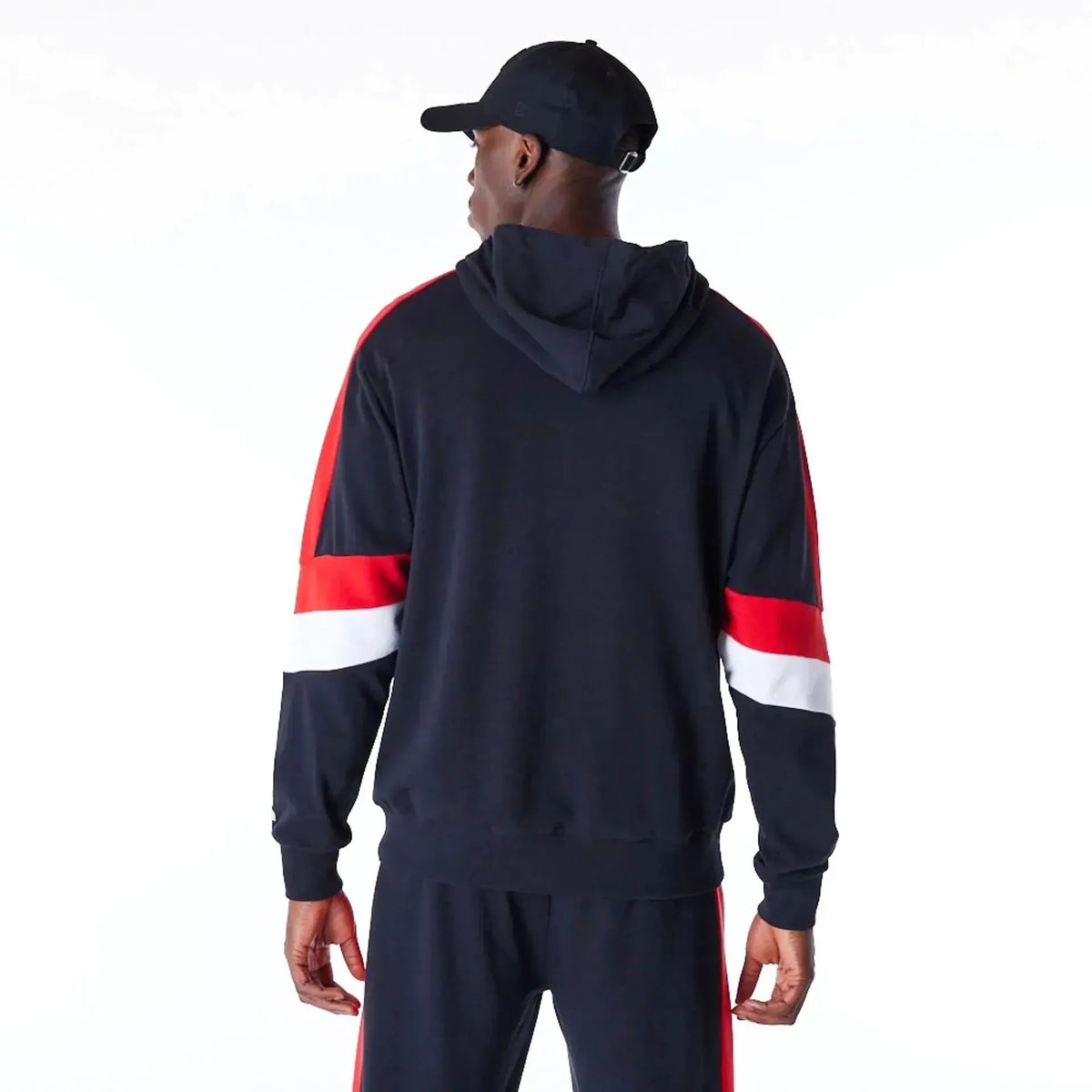 New Era Chicago Bulls Colour Block Black kapucnis pulóver