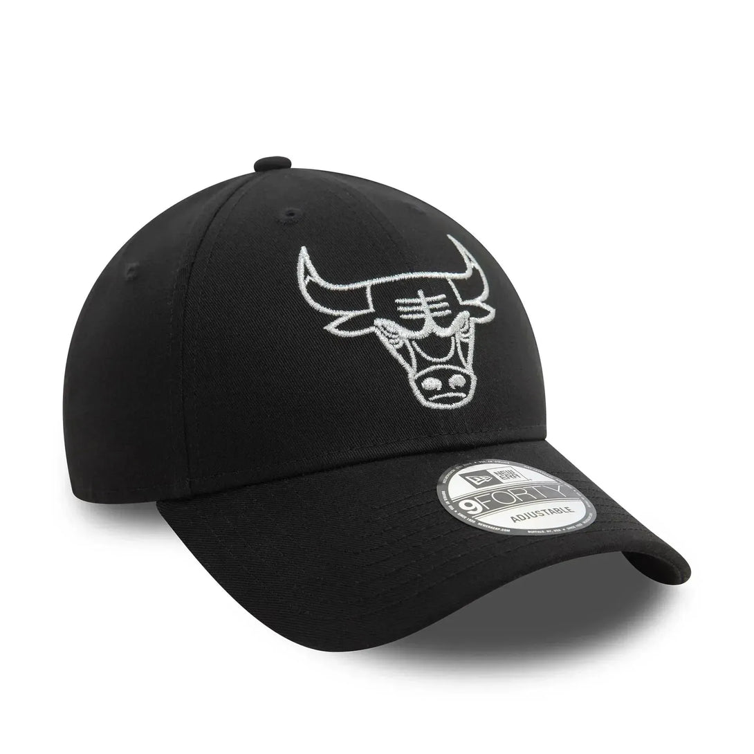 New Era Chicago Bulls Metallic Outline Black 9FORTY baseball sapka - Sportmania.hu