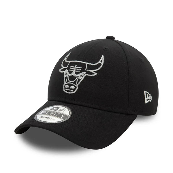 New Era Chicago Bulls Metallic Outline Black 9FORTY baseball sapka - Sportmania.hu