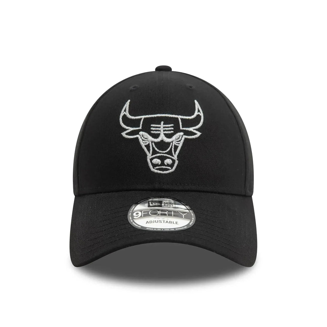 New Era Chicago Bulls Metallic Outline Black 9FORTY baseball sapka - Sportmania.hu