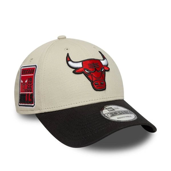 New Era Chicago Bulls NBA Contrast Patch Cream 9FORTY baseball sapka