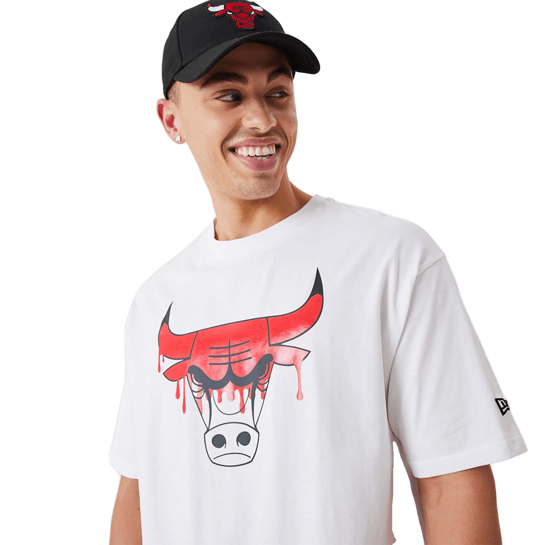 New Era Chicago Bulls NBA Drip Logo White Póló - Sportmania.hu