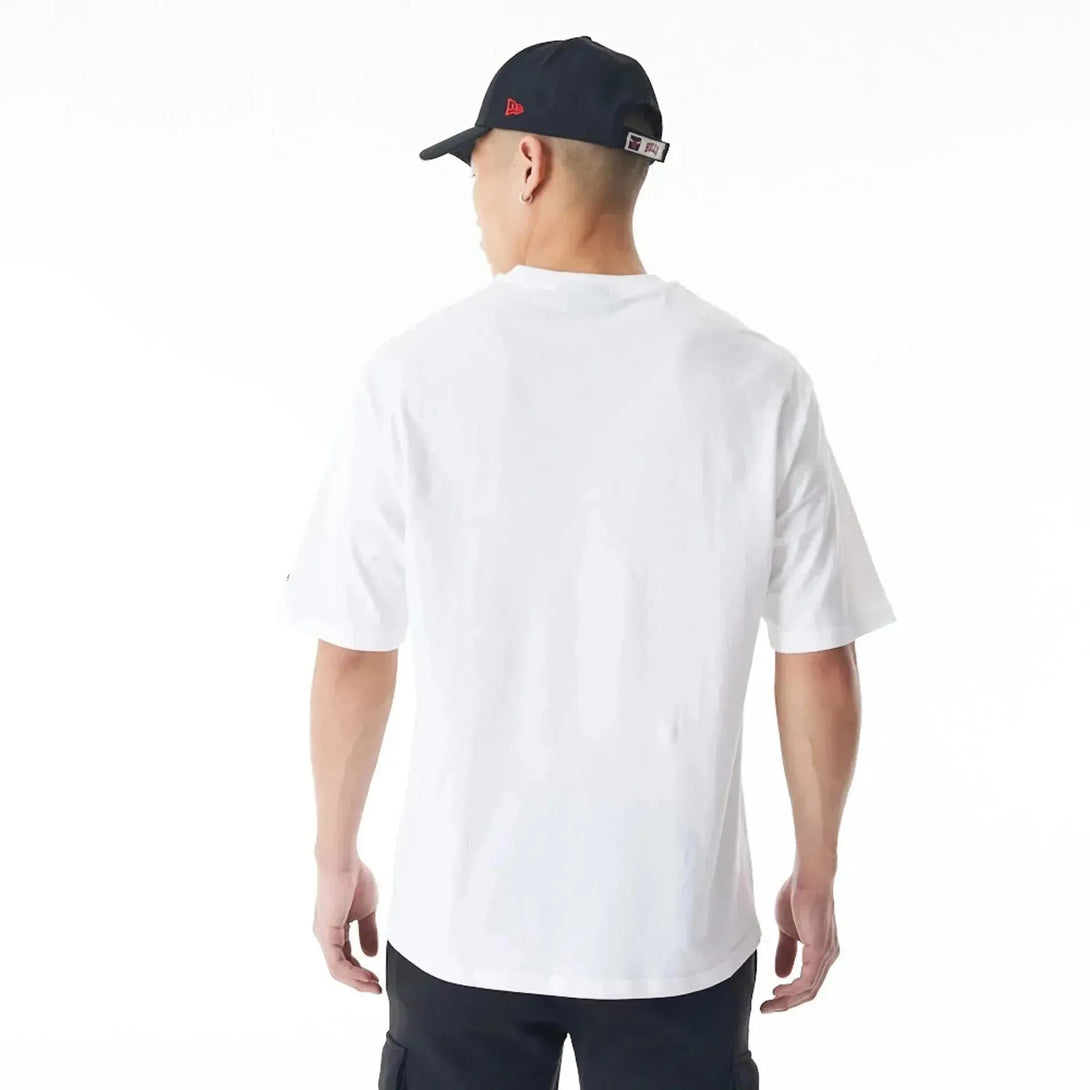 New Era Chicago Bulls NBA Flame Print White Oversized póló - Sportmania.hu