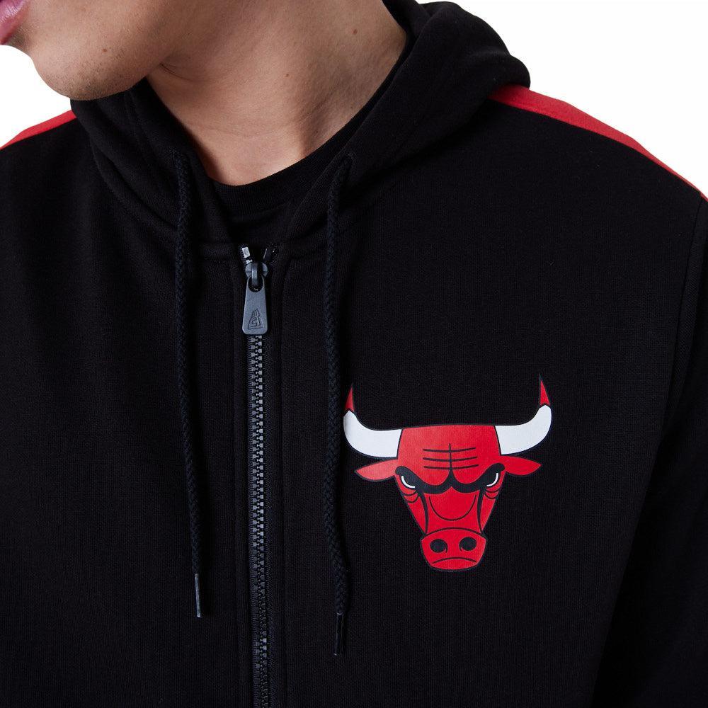New Era Chicago Bulls NBA Full Zip Panel Detail Black kapucnis pulóver - Sportmania.hu