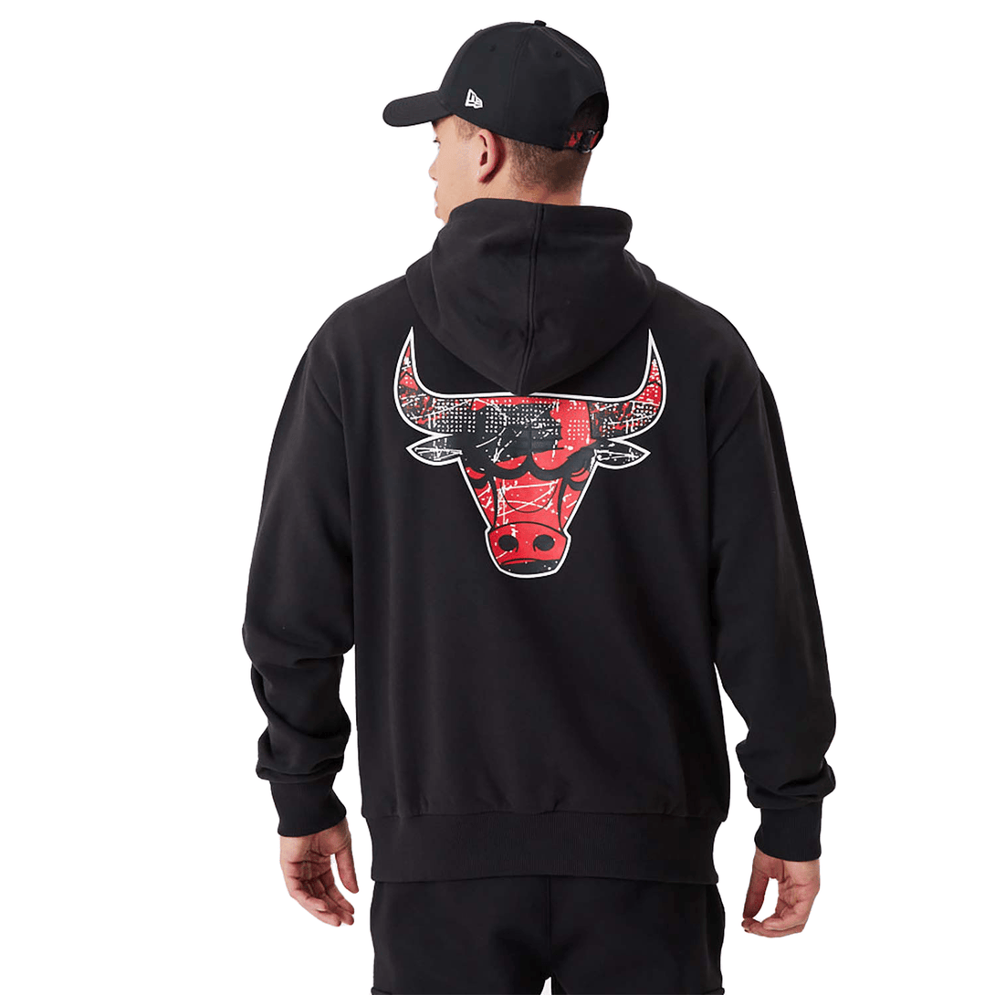 New Era Chicago Bulls NBA Infill Team Logo Black pulóver kapucnis pulóver - Sportmania.hu