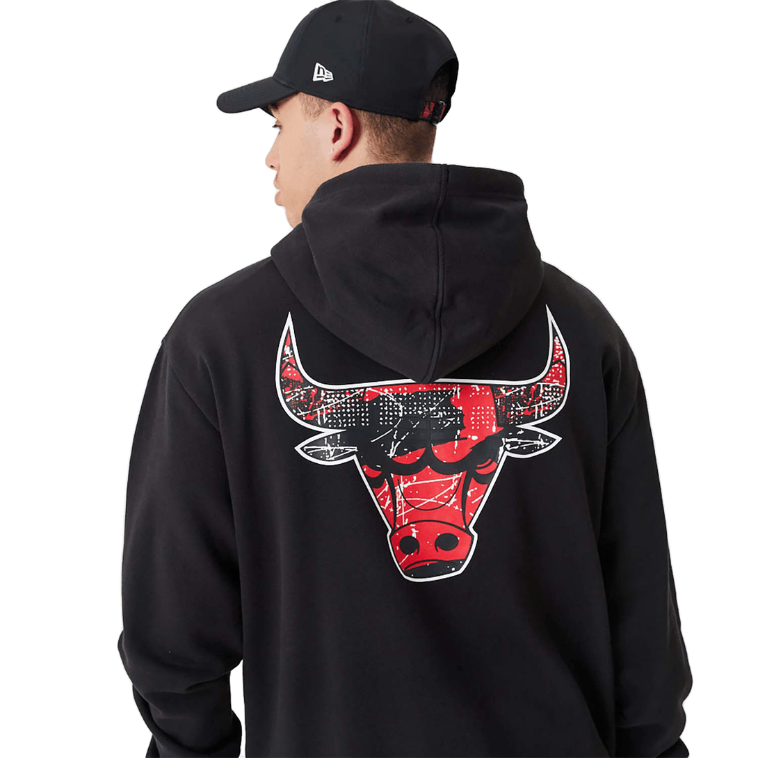 New Era Chicago Bulls NBA Infill Team Logo Black pulóver kapucnis pulóver - Sportmania.hu