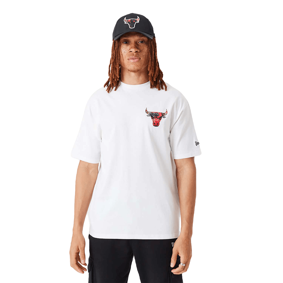 New Era Chicago Bulls NBA Infill Team Logo White Oversized Póló - Sportmania.hu