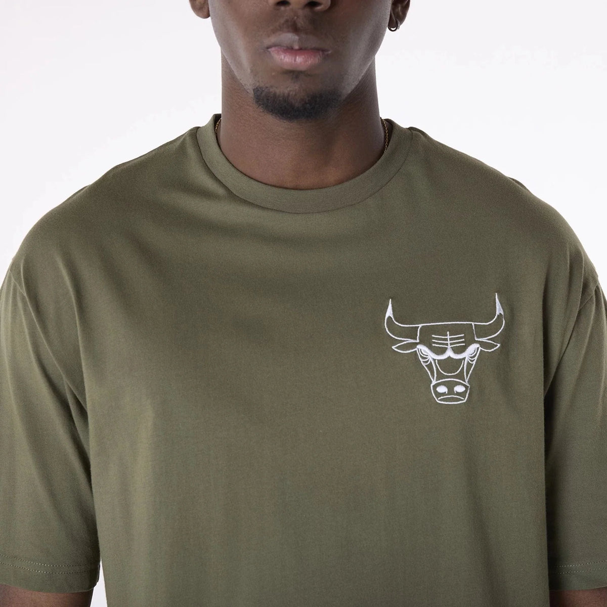 New Era Chicago Bulls NBA League Essential Green Oversized férfi póló