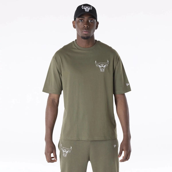 New Era Chicago Bulls NBA League Essential Green Oversized póló