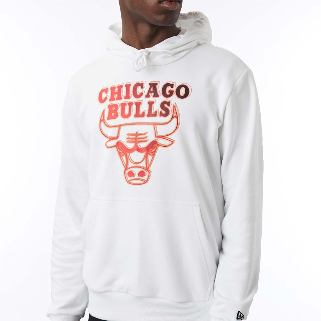 New Era Chicago Bulls NBA Neon Fade White kapucnis pulóver - Sportmania.hu