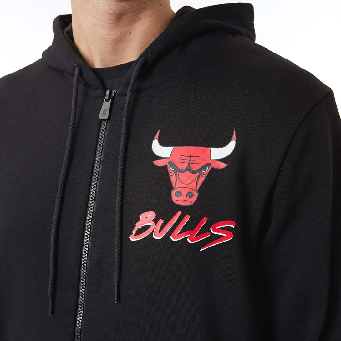 New Era Chicago Bulls NBA Script Black kapucnis pulóver - Sportmania.hu