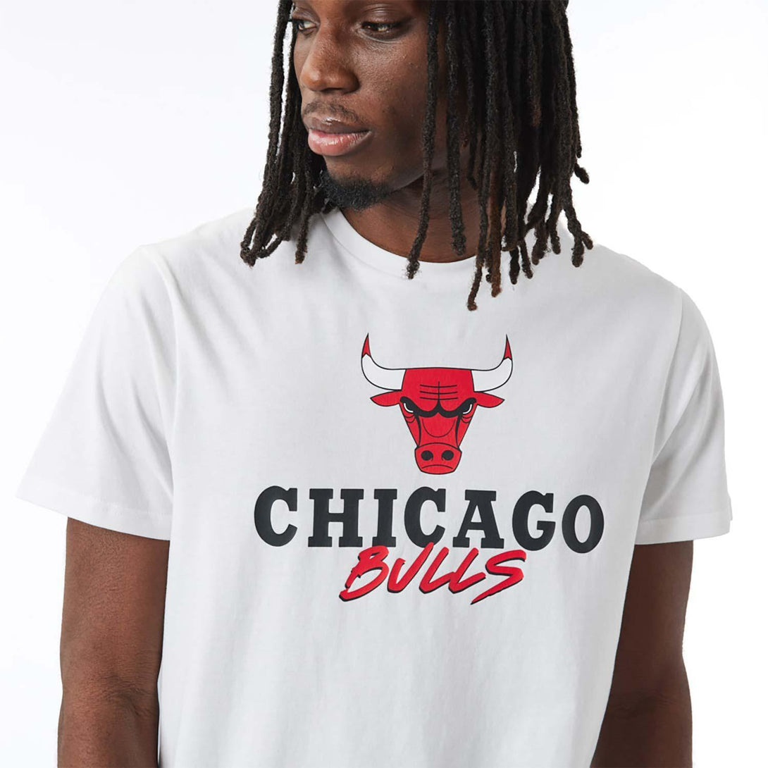 New Era Chicago Bulls NBA Script White póló - Sportmania.hu