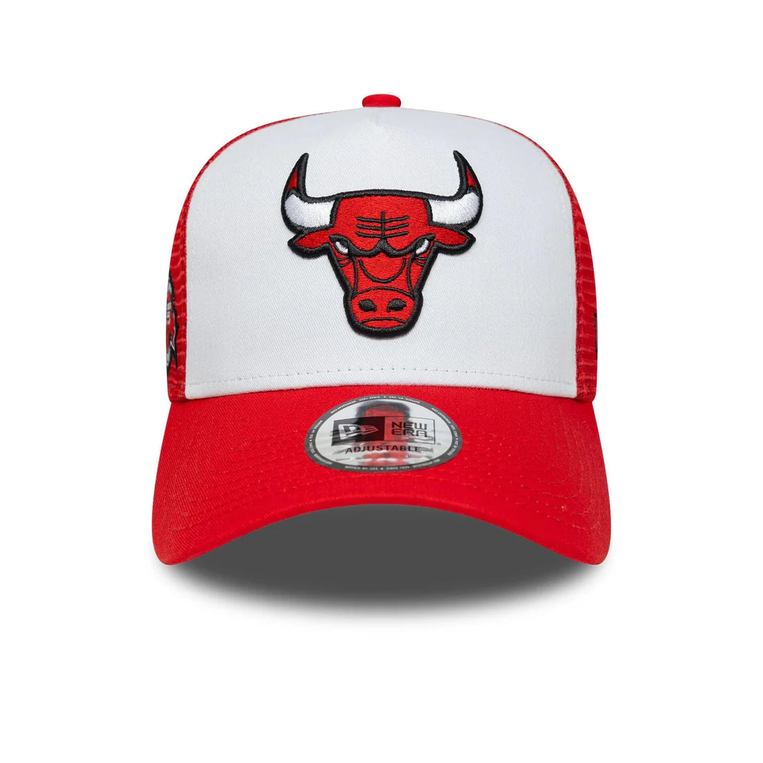 New Era Chicago Bulls NBA Side Patch Red 9FORTY A-Frame Trucker sapka