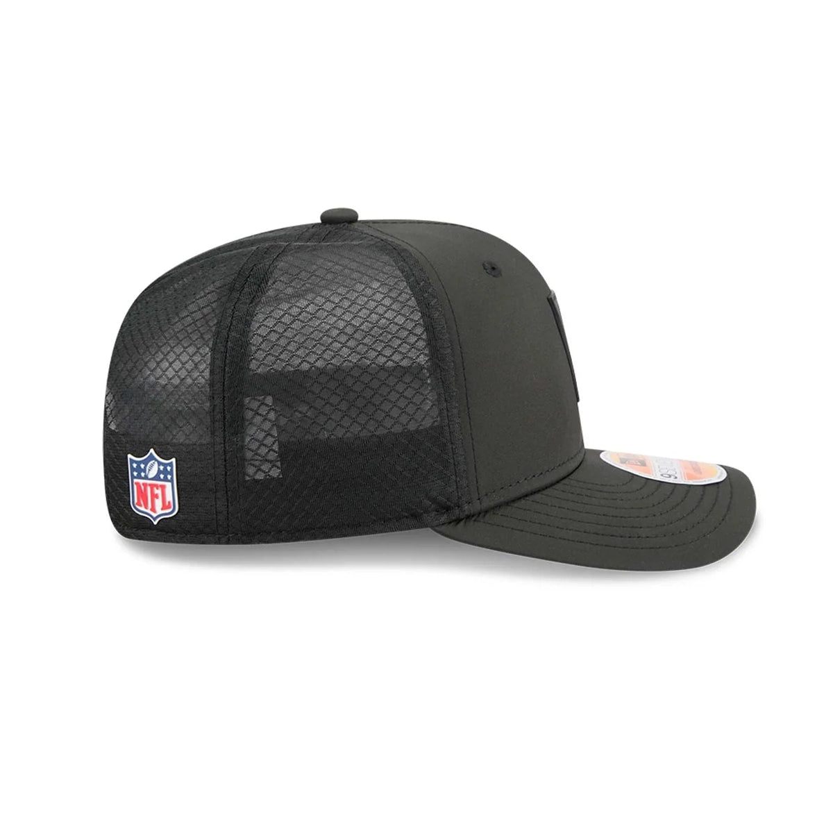 New Era Cincinnati Bengals B NFL Sideline 2025 Black 9SEVENTY Trucker Stretch Snap - baseball sapka