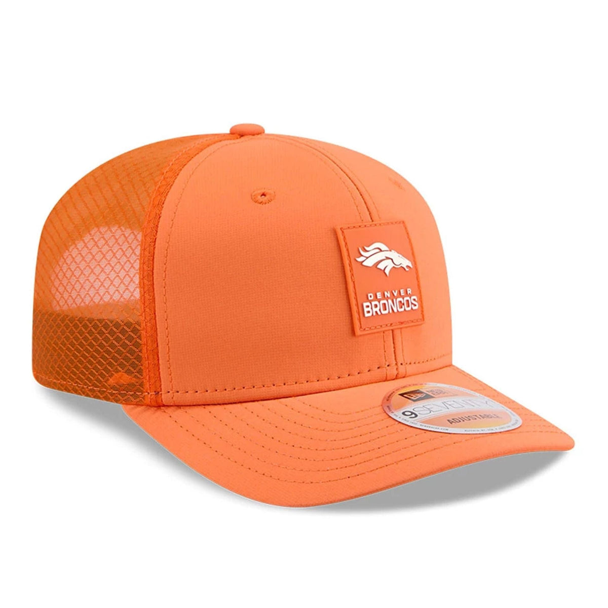 New Era Denver Broncos NFL Sideline 2025 Orange 9SEVENTY Trucker Stretch Snap - baseball sapka