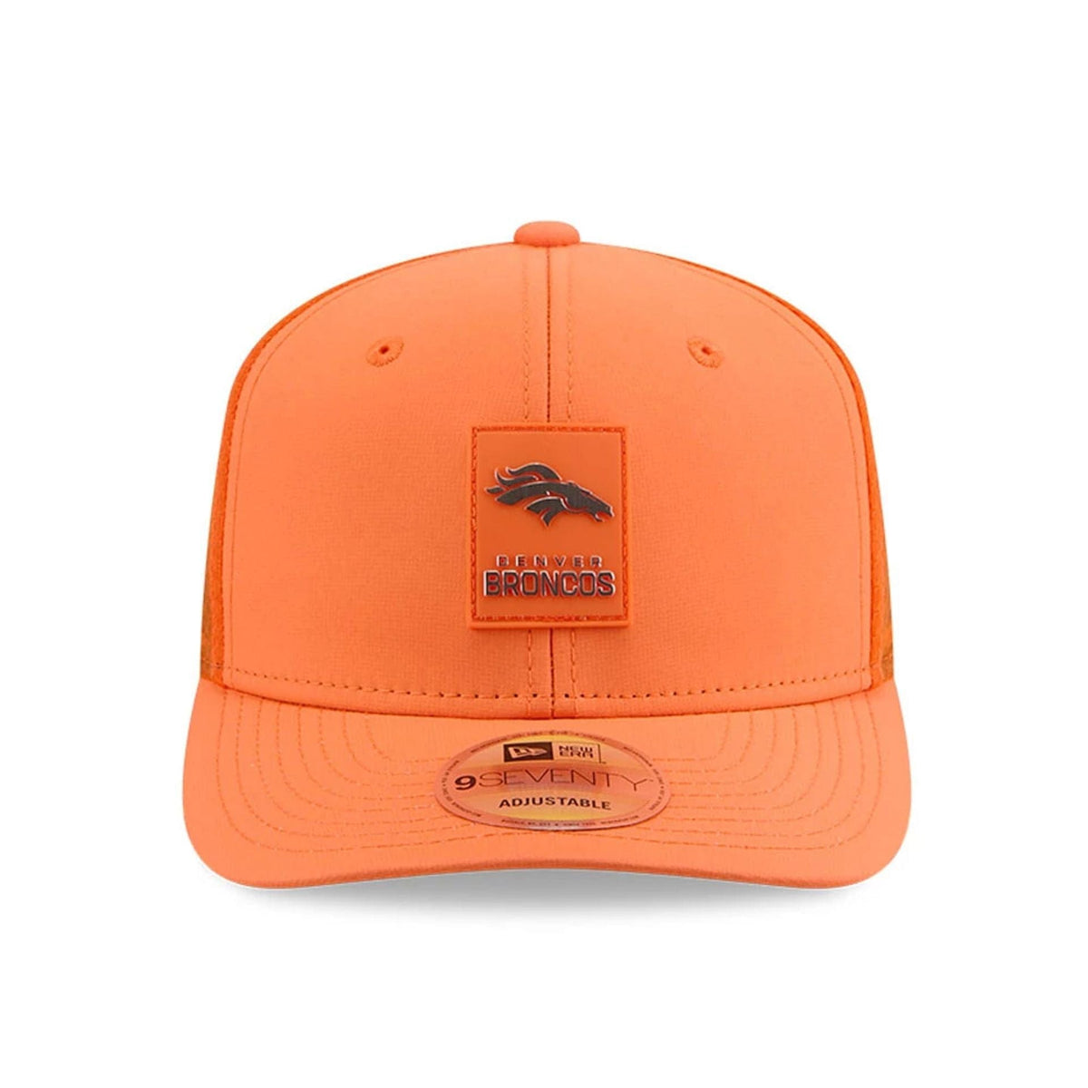 New Era Denver Broncos NFL Sideline 2025 Orange 9SEVENTY Trucker Stretch Snap - baseball sapka