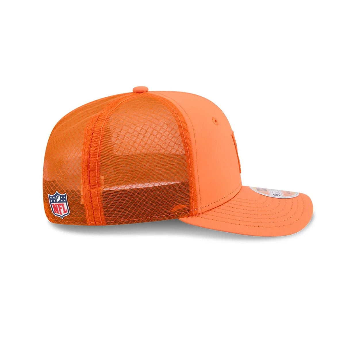 New Era Denver Broncos NFL Sideline 2025 Orange 9SEVENTY Trucker Stretch Snap - baseball sapka
