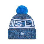 New Era Detroit Lions NFL Sideline Blue Sport Knit - kötött sapka