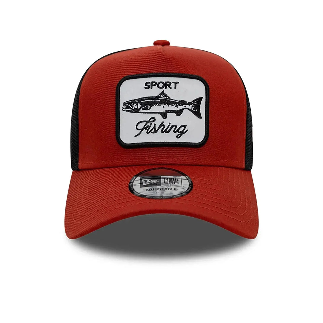 New Era Fishing Patch Trucker Red 9FORTY A-Frame Trucker sapka - Sportmania.hu