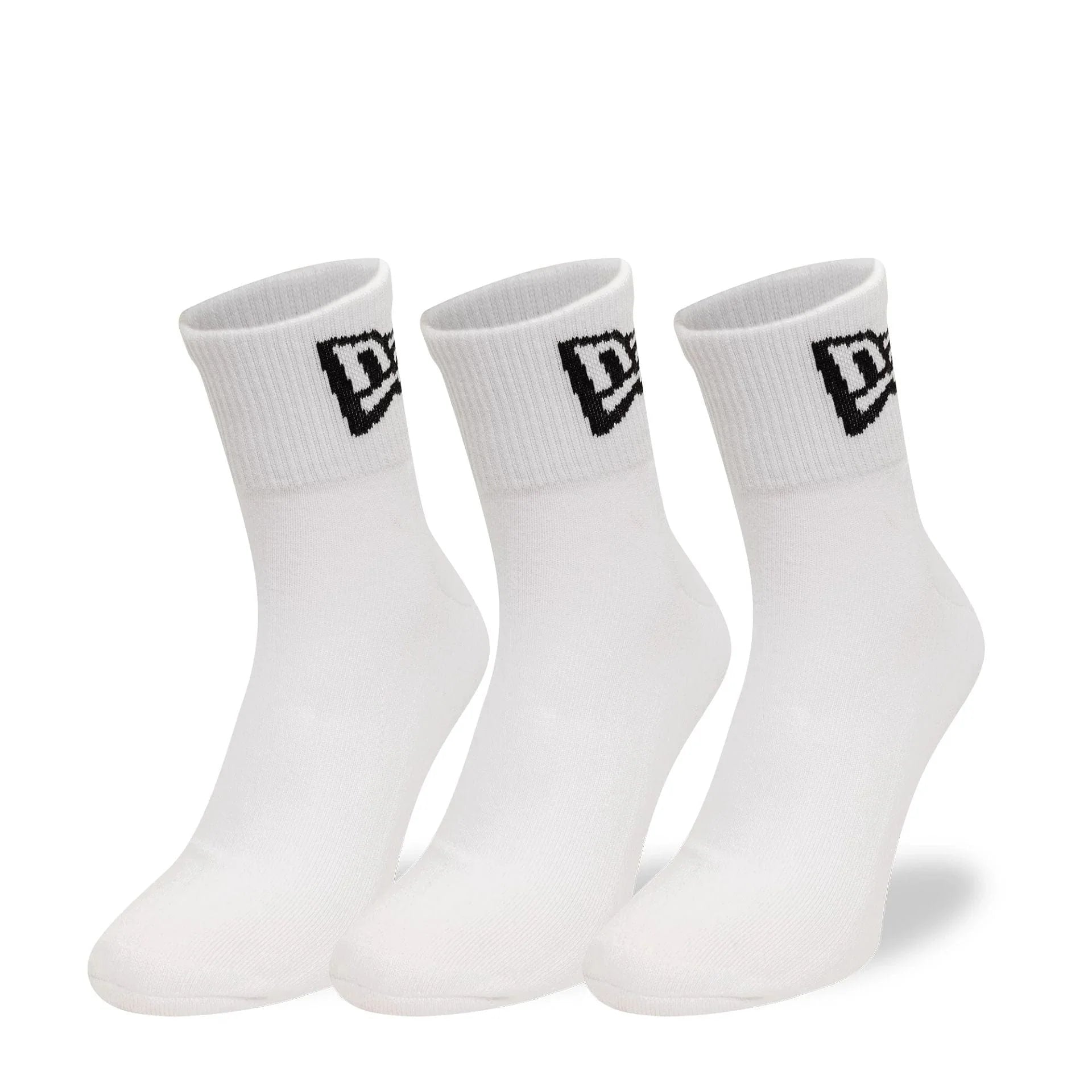 New Era Flag 3-Pack White Short zokni szett