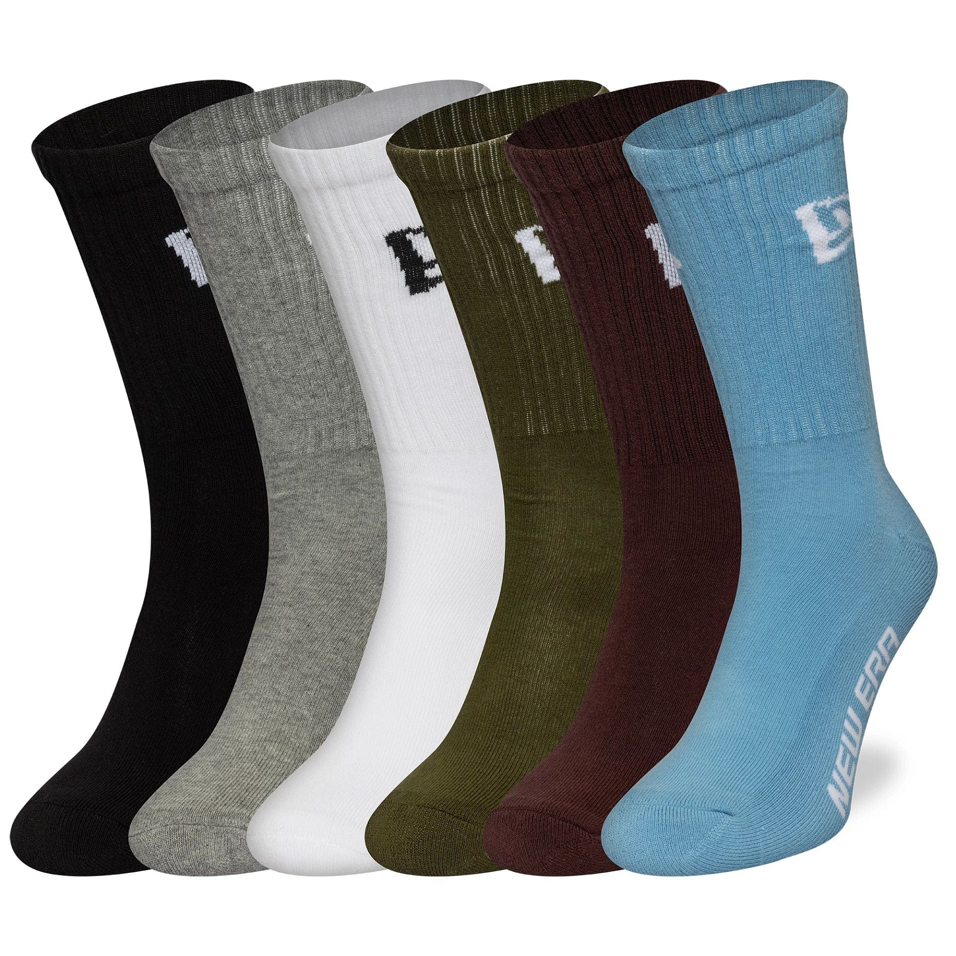 New Era Flag 6-Pack Multi Crew zokni