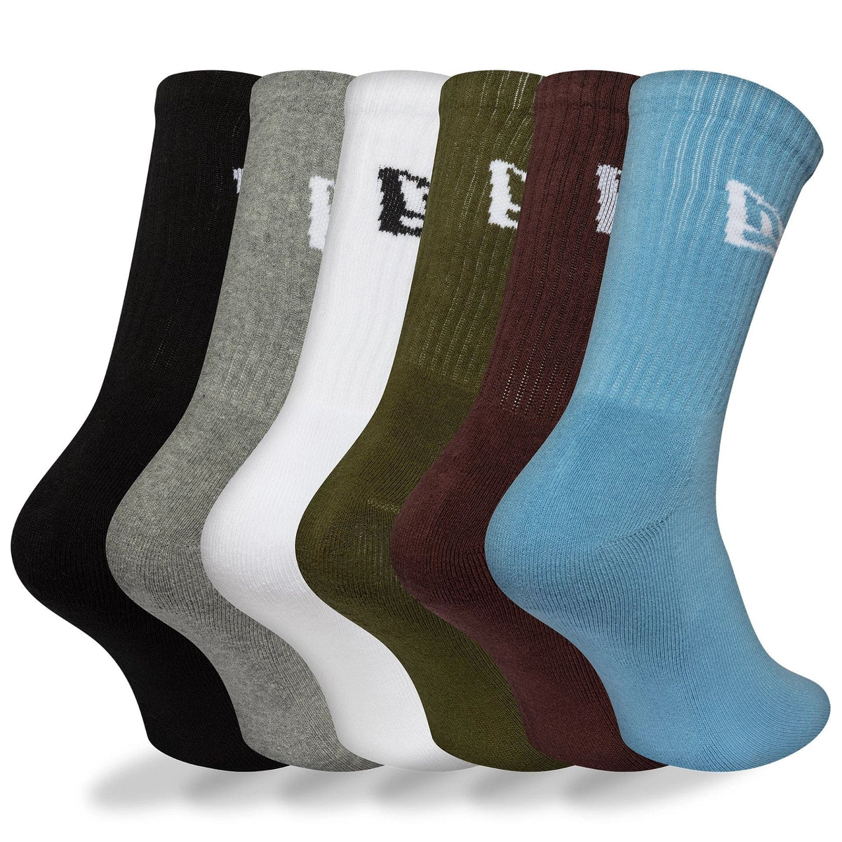 New Era Flag 6-Pack Multi Crew zokni