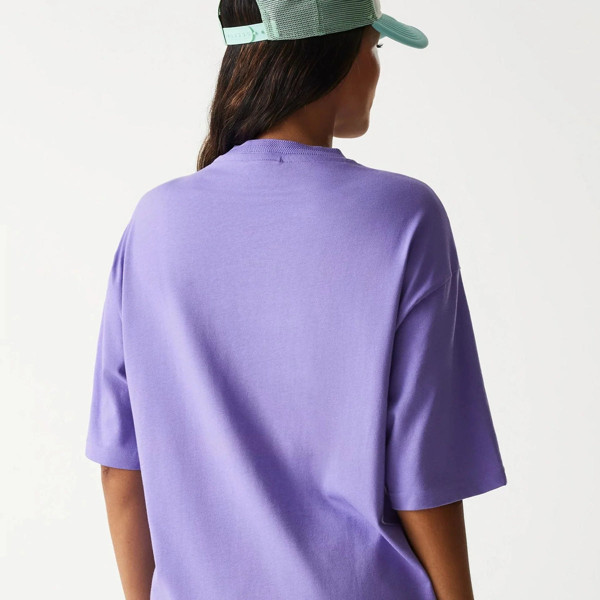 New Era Graphic Purple Oversized férfi póló