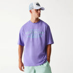 New Era Graphic Purple Oversized férfi póló