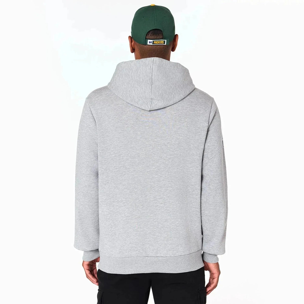 New Era Green Bay Packers NFL Grey kapucnis pulóver