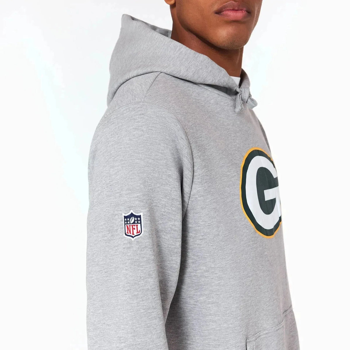 New Era Green Bay Packers NFL Grey kapucnis pulóver