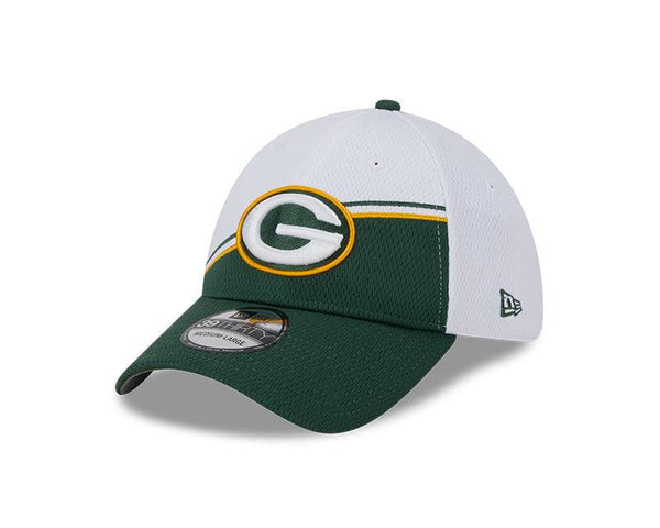 New Era Green Bay Packers NFL Sideline 2023 White 39THIRTY Flex baseball sapka - Sportmania.hu