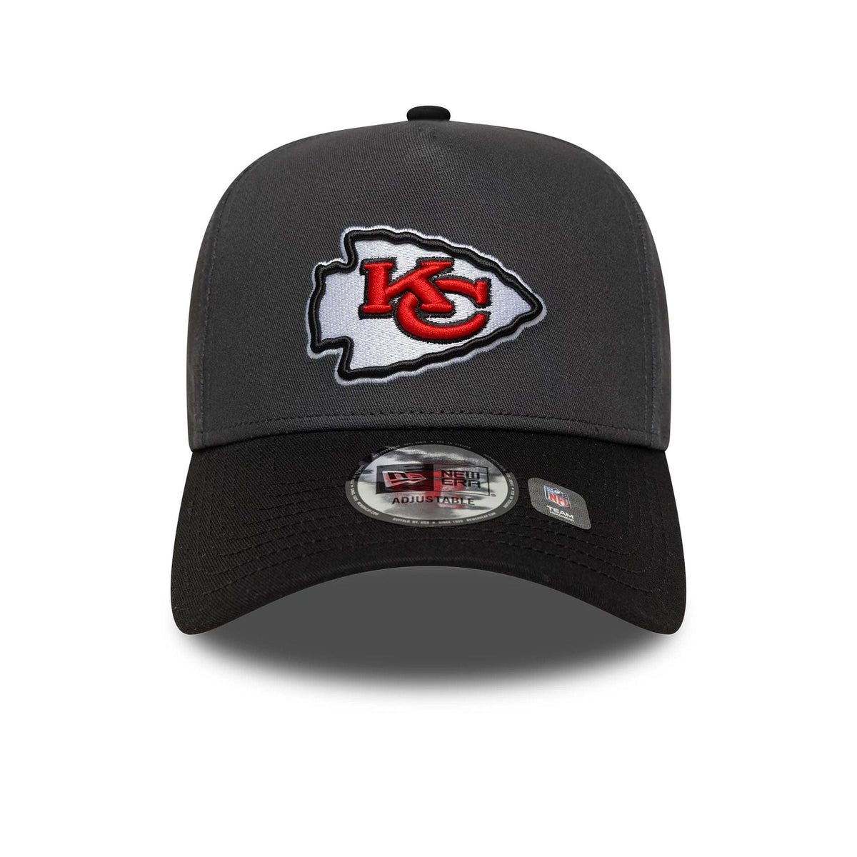 New Era Kansas City Chiefs NFL Charcoal 9FORTY E-Frame baseball sapka