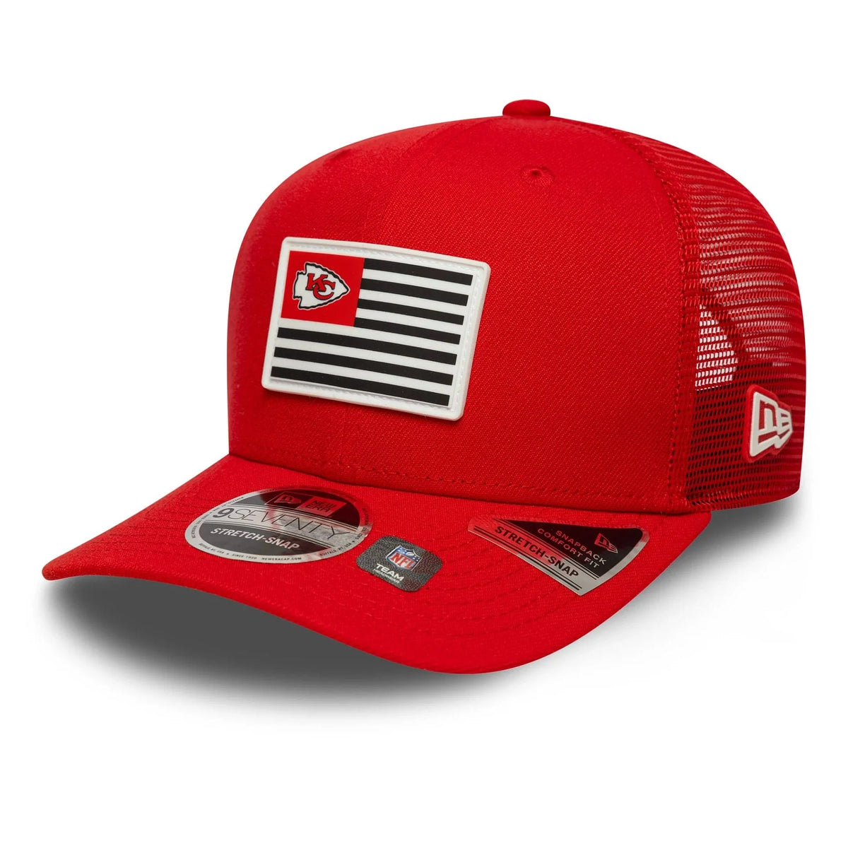 New Era Kansas City Chiefs NFL Flag Red 9SEVENTY Stretch Snap sapka