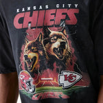 New Era Kansas City Chiefs NFL Games Premium Apparel Black Oversized férfi póló