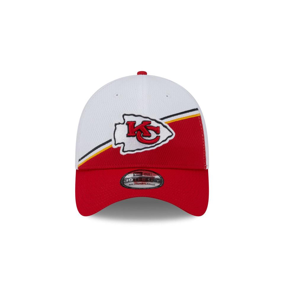 New Era Kansas City Chiefs NFL Sideline 2023 White 39THIRTY Stretch Fit Baseball sapka - Sportmania.hu