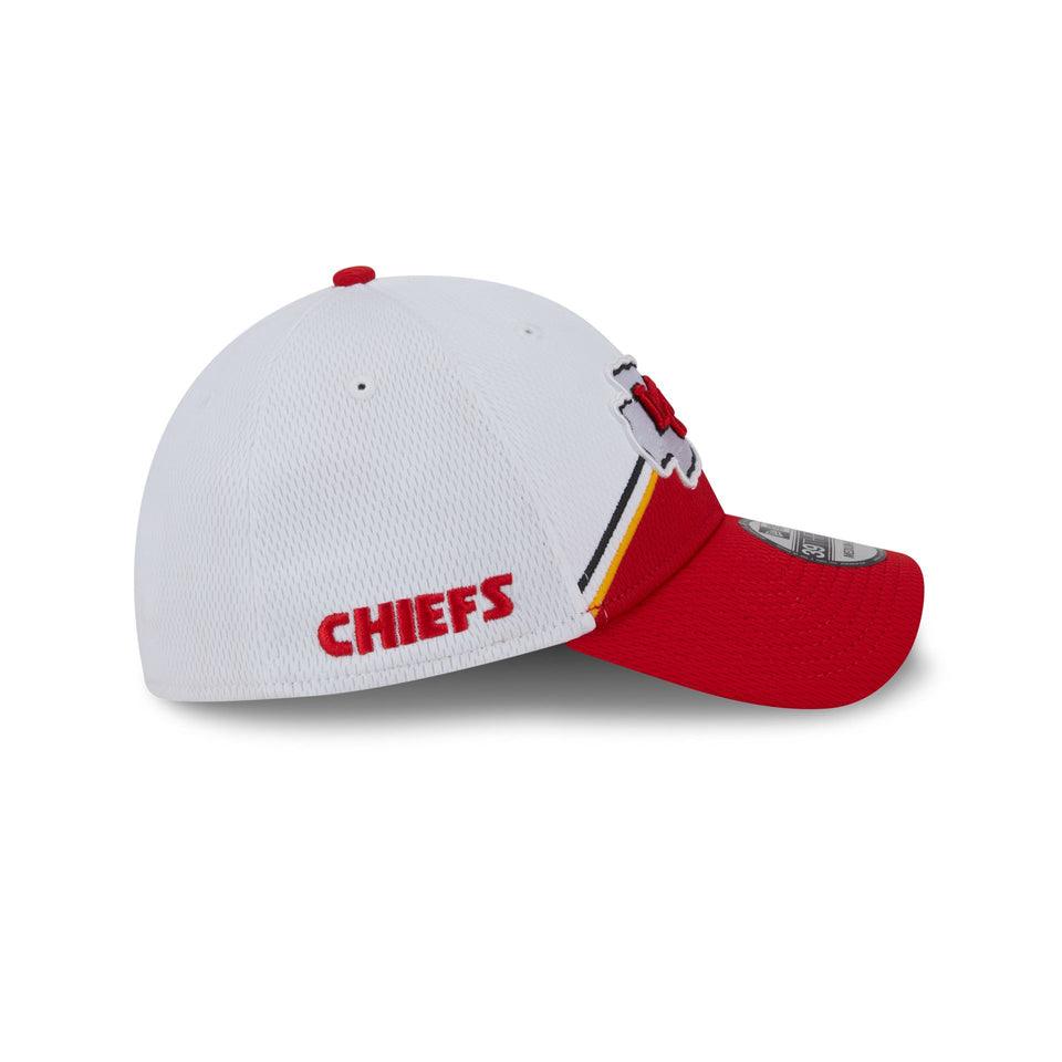 New Era Kansas City Chiefs NFL Sideline 2023 White 39THIRTY Stretch Fit Baseball sapka - Sportmania.hu