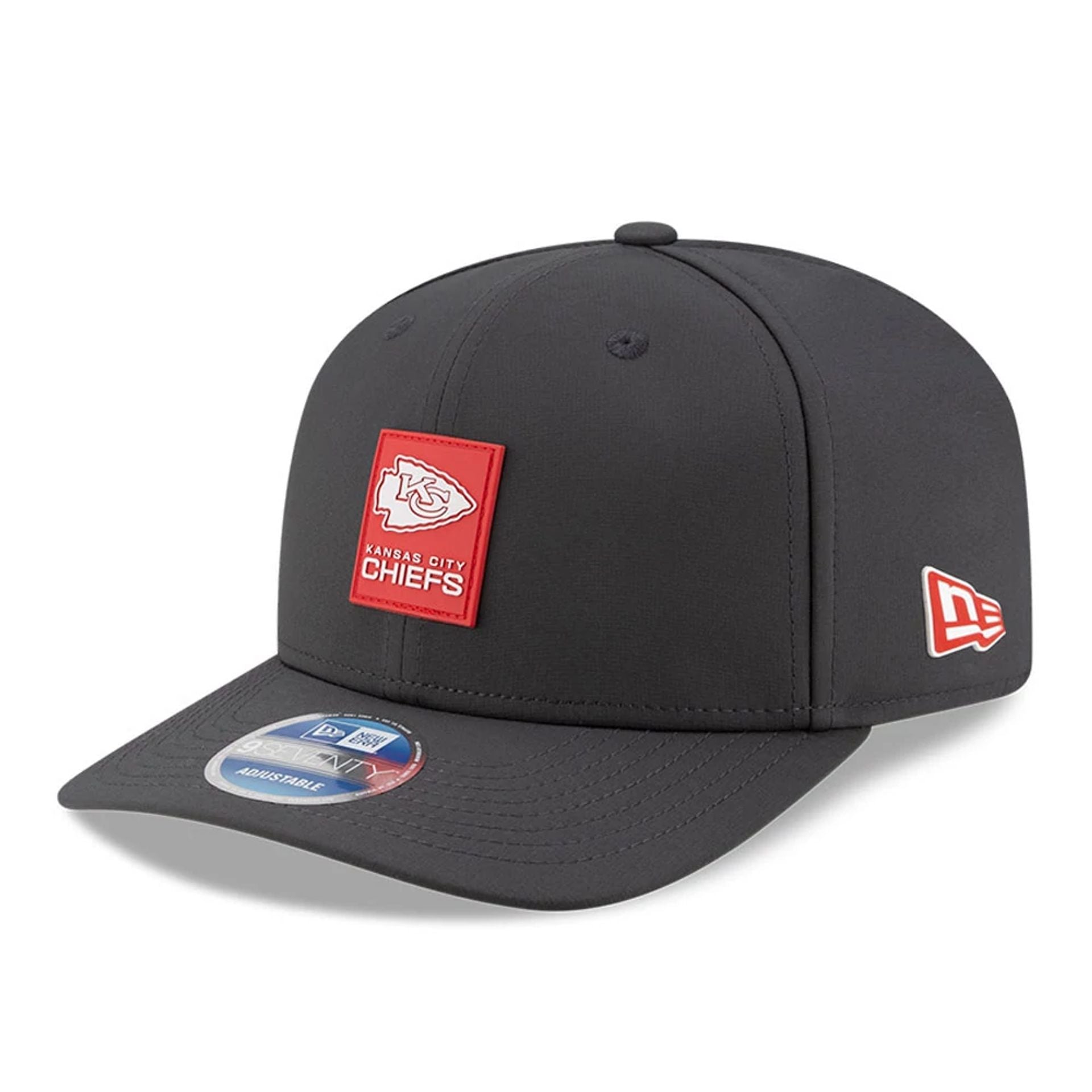 New Era Kansas City Chiefs NFL Sideline 2025 Charcoal 9SEVENTY Stretch Snap - baseball sapka