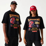 New Era Kansas City Chiefs NFL Super Bowl Black Oversized férfi póló