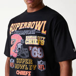 New Era Kansas City Chiefs NFL Super Bowl Black Oversized férfi póló