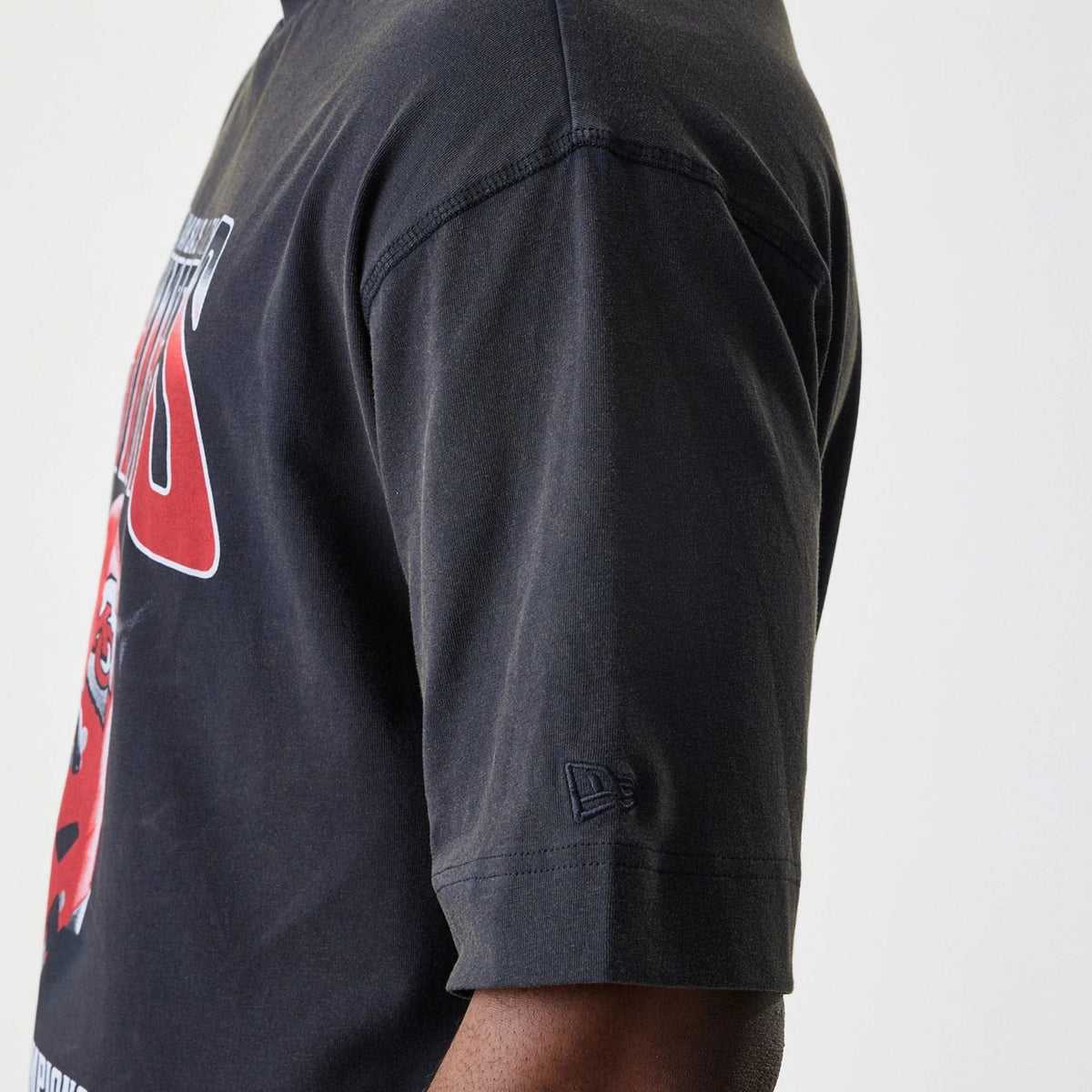New Era Kansas City Chiefs NFL Washed Boxy Black Oversized férfi póló