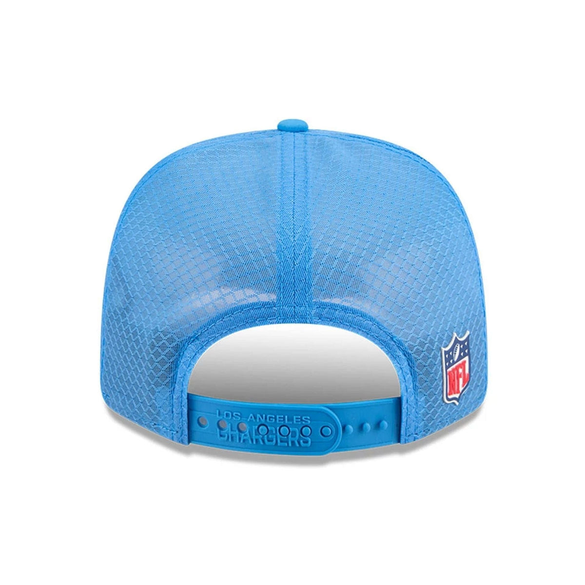 New Era LA Chargers NFL Sideline 2025 Blue 9SEVENTY Trucker Stretch Snap - baseball sapka