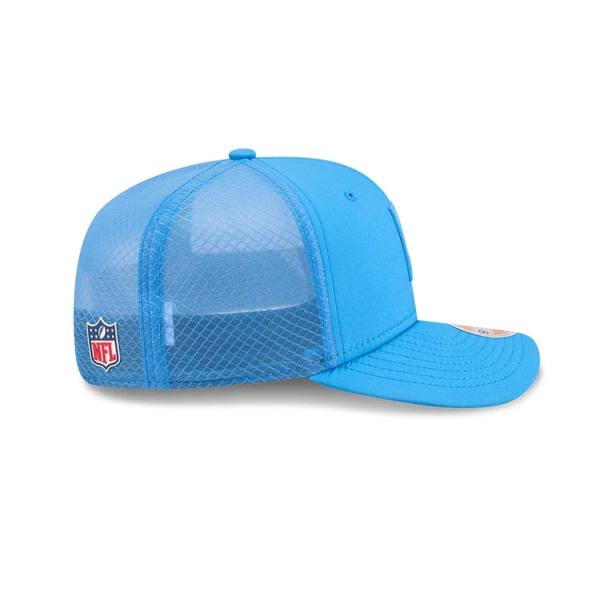 New Era LA Chargers NFL Sideline 2025 Blue 9SEVENTY Trucker Stretch Snap - baseball sapka